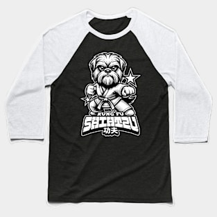 Kung Fu Shih Tzu Baseball T-Shirt